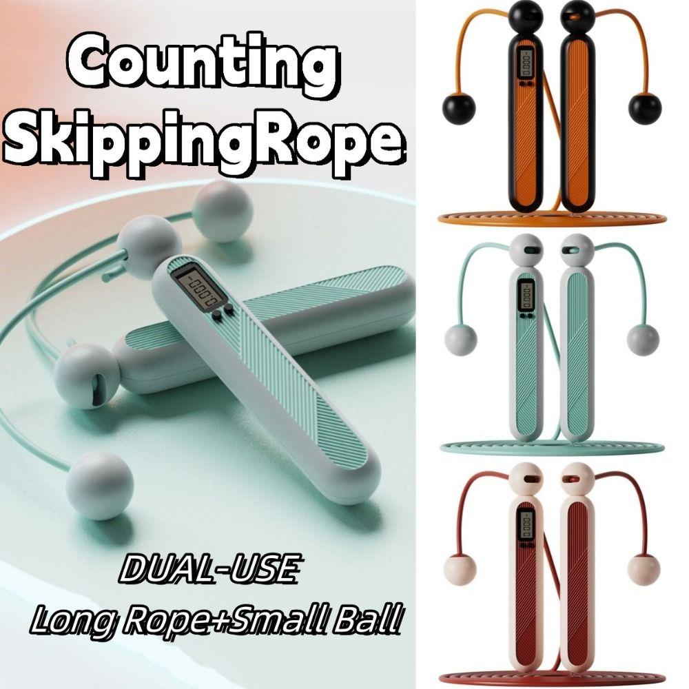 Adjustable Cordless Counting Skipping Rope with Counter Skipping Ropes Unisex