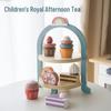 Children's Royal Tea Party Playset: Interactive Double-Layer Cake Stand & Educational Toy