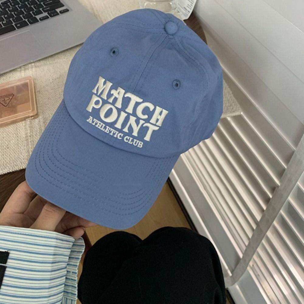 Cotton Korean Baseball Hat Japanese Peaked Cap Fashion Letter Baseball Cap Streetwear