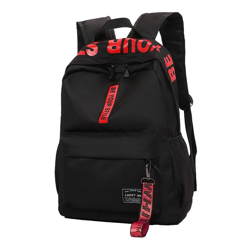 2025 New Style Backpack Unisex Junior High School and High School Students Backpack Large Capacity Korean Style Campus Canvas Double Shoulder Bag.