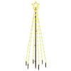 VidaXL Christmas Tree with Stake LED Christmas Tree Holiday Decoration Christmas Ornament Party Decoration Warm White 343550