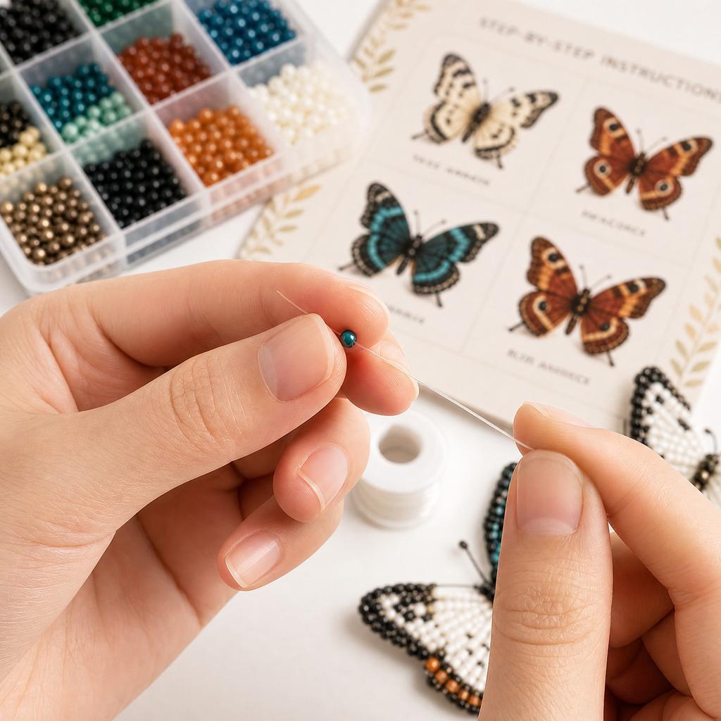 DIY Bead Kit for Jewelry Making - Supplies for Bracelets, Necklaces and Keychains