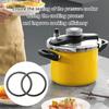 2Pcs High Temperature Resistant Silicone Pressure Cooker Sealing Rings for Enhanced Cooking Efficiency and Safety