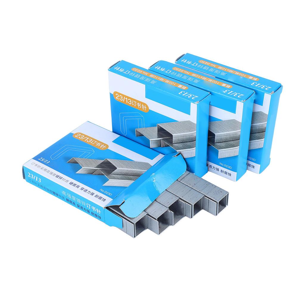 4000 шт. 23/13 скобы утолщенные легко скрепляемые металлические скобы из нержавеющей стали для 100 листов вместимостью для Ho