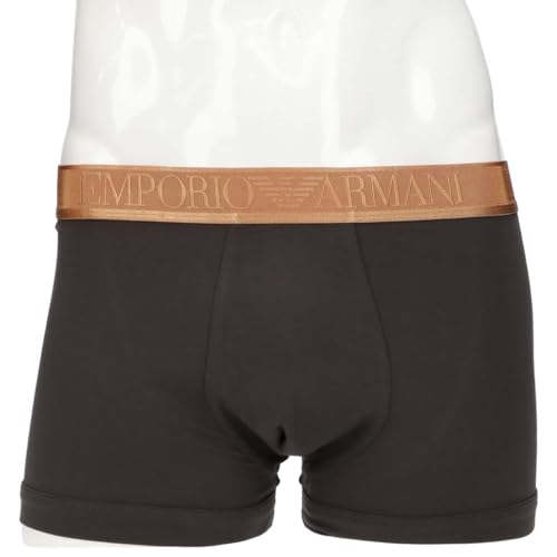 Emporio Armani SOFT MODAL TRUNK Мягкие модальные боксеры-слипы (S / M / L) Мужское нижнее белье с застежкой спереди (Размеры ЕС L, 98. черный) 54059881
