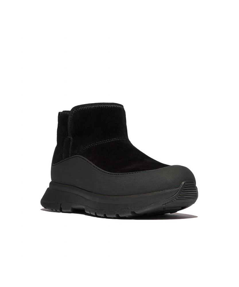 Fitflop [Neo-D] Women'S Suede Hiker Outdoor Mini Boots - All Black (Ft59K2B155)