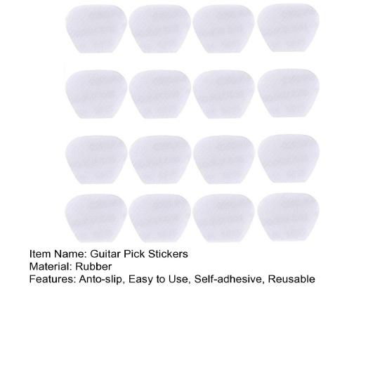 16 шт. Резиновые накладки для медиаторов, многоразовые, самоклеящиеся, для рук, противоскользящие наклейки для медиаторов для потных рук, для живых выступлений, для начинающих