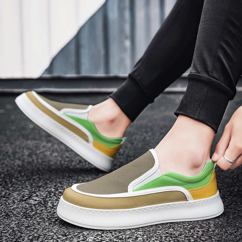 Мода Без шнурков Женская обувь Кроссовки Плетеные Женские Кроссовки Дизайнерская Женская Коричневая Обувь Спортивный Досуг