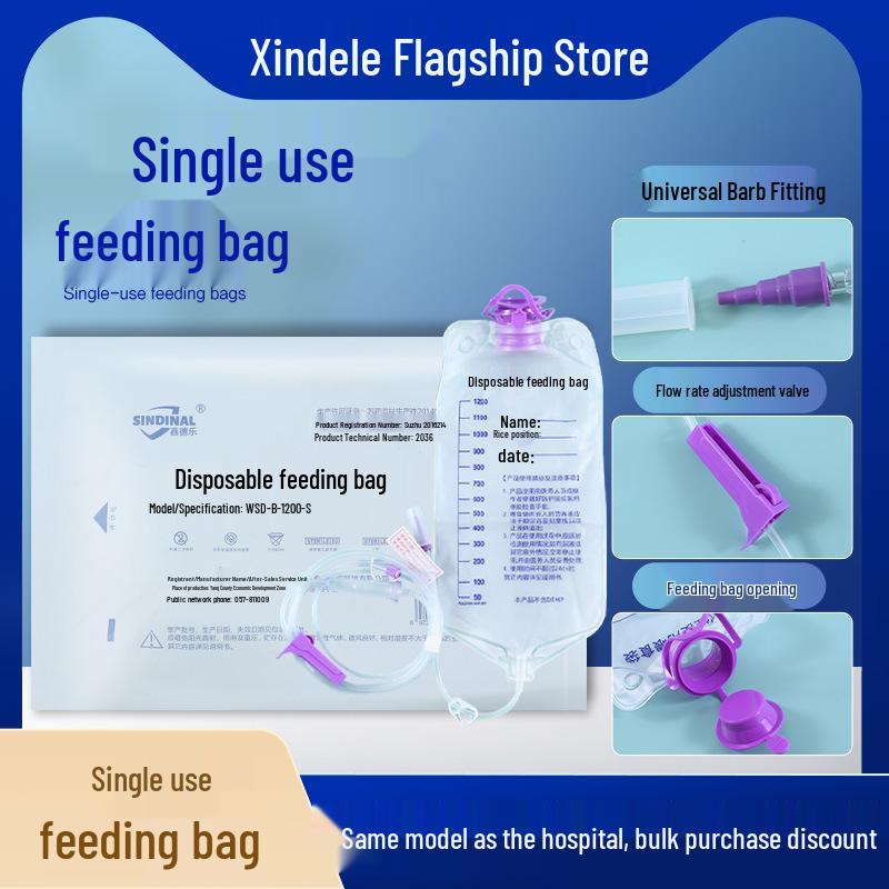 Xindele Disposable Nasogastric Feeding Tube for Enteral Nutrition Solutions