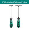 High-Strength Magnetic Screwdriver Set: Phillips, Slotted & Awl