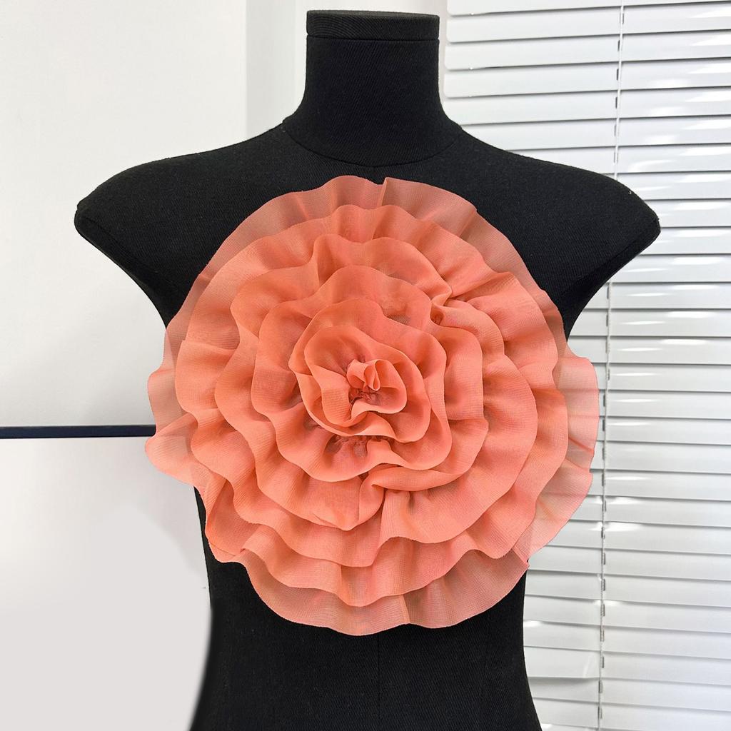 Eye-Catching Oversized Flower Applique for Clothes Hat Sewing Patches DIY Scarf Wedding Dress Decors Accessories