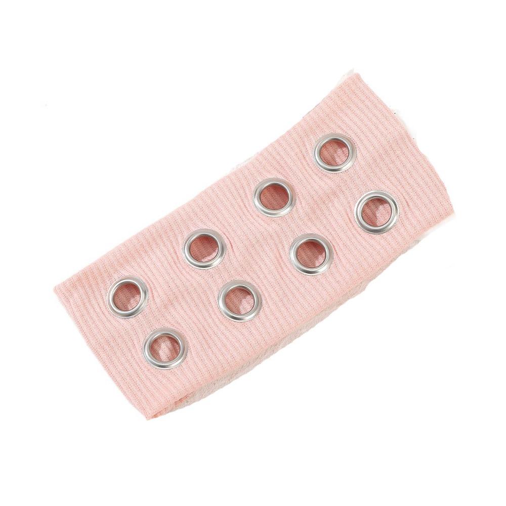 Metal Eyelets Punk Headwrap Fabric Hollowed Out Eyelets Headband Fashion Rock Head Band  Women