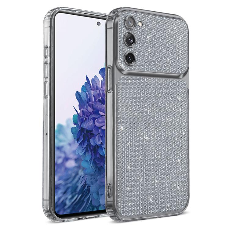 Sparkling Diamond Glitter Airbag Phone Case For Galaxy S23 FE 5G, Rhinestone Shockproof Protective Cover