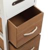 Versa Detmod Тумба для ванной комнаты, 95 x 25 x 29 см, Дерево, коричневый и белый