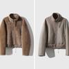 Winter new Barn wind protection fur integrated stand-up collar sheepskin fur two wear environmentally friendly fur jacket women's new