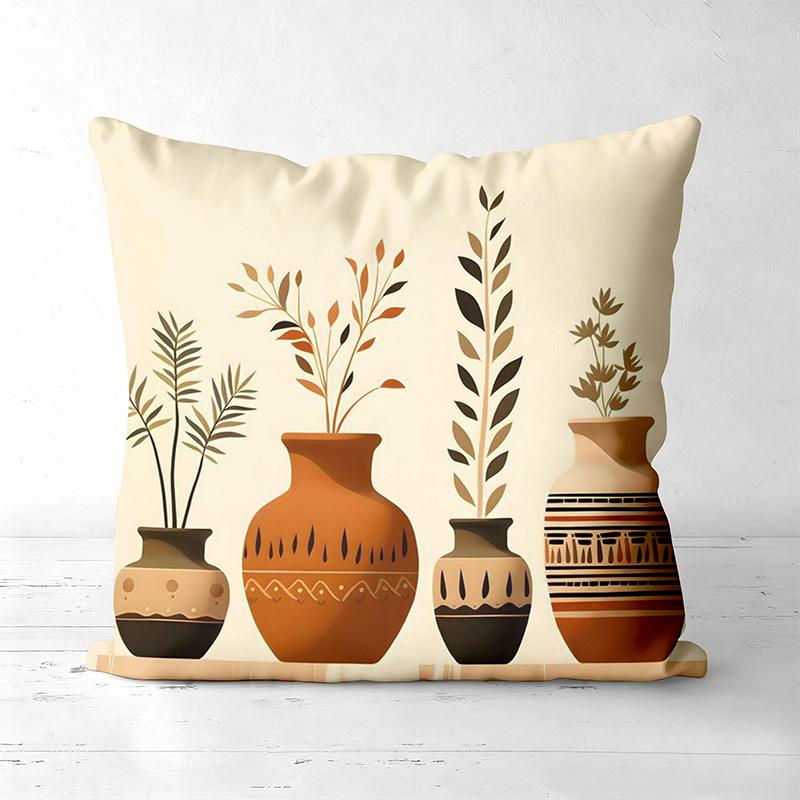 Богемные наволочки с цветочным и растительным узором, полиэстеровая наволочка, декоративная подушка для дивана, подушка для изголовья
