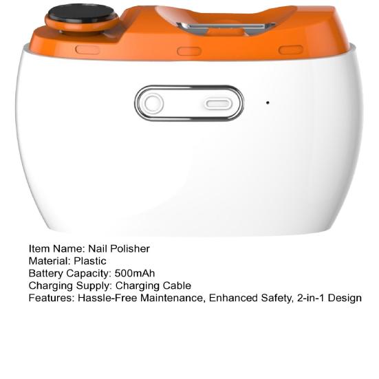 Электрические кусачки и полировщики ногтей 2 в 1, конструкция с аккумулятором, низкий уровень шума, скрытые лезвия, ящик для хранения обрезков ногтей, портативный маникюрный триммер для