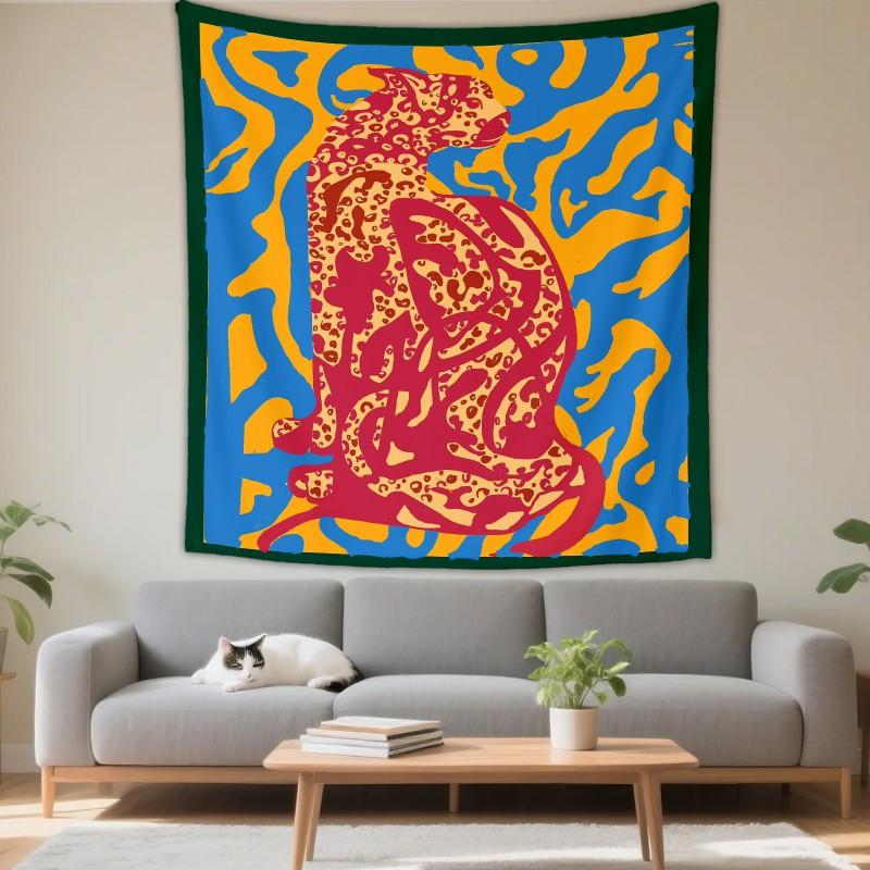 Boho Style Mandala Elephant Tapestry Wall Hanging Living Room Bedroom Decor