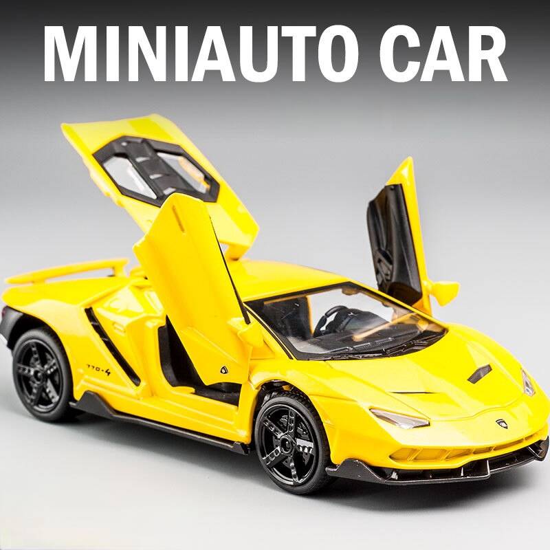 Lamborghini Centenario LP770-4 Суперкар Симуляция Литые и Игрушечные Транспортные Средства Звуки и Свет Инерционная Машина 1:Модель коллекции 32 сплава