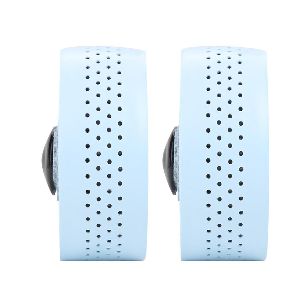 Wet PU Cycling Handlebar Bar Tape Lightweight Road Bike Handle Wrap Black