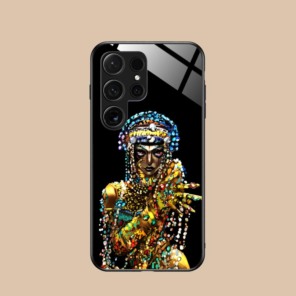 Чехол для мобильного телефона Jibaro Siren для Samsung Galaxy S26 S25 S24 S23 S22 S21 S20 Note20 Plus FE Ultra Стеклянная цветная крышка