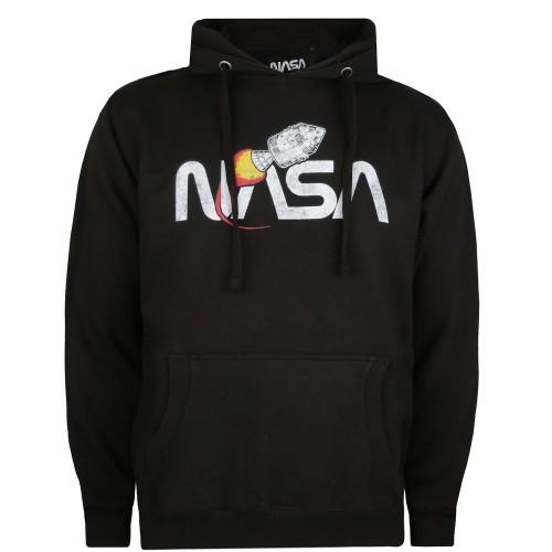 NASA Mens Vintage Rocket Pullover Hoodie