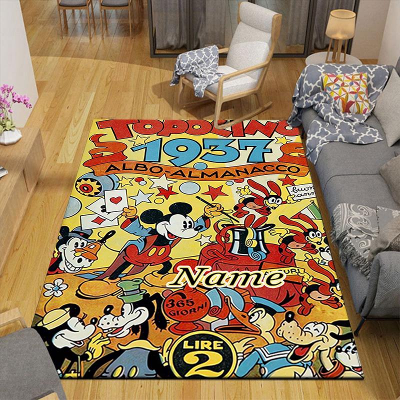 Custom 1Pc Mickey Mouse Rug Office Carpet Indoor Outdoor Entrance Doormat Nonslip Soft And Comfortable Living Room D916133