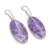 Lepidolite Handmade 925 Sterling Silver Jewelry Earring 2.01" T3W49