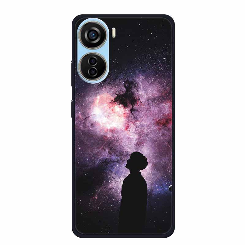 Крутой силиконовый чехол для ZTE Blade V40 Design Case с принтом Модный мягкий задний чехол для ZTE Blade V40 Design Case Защитные чехлы
