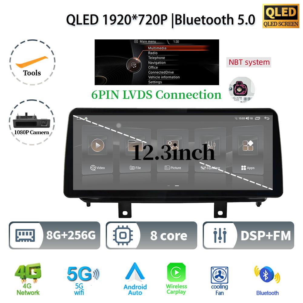 12,3" для BMW X5 F15 X6 F16 2014-2017 Android 14 автомобильное радио мультимедиа 4G GPS навигация Bluetooth стерео CarPlay сенсорный экран