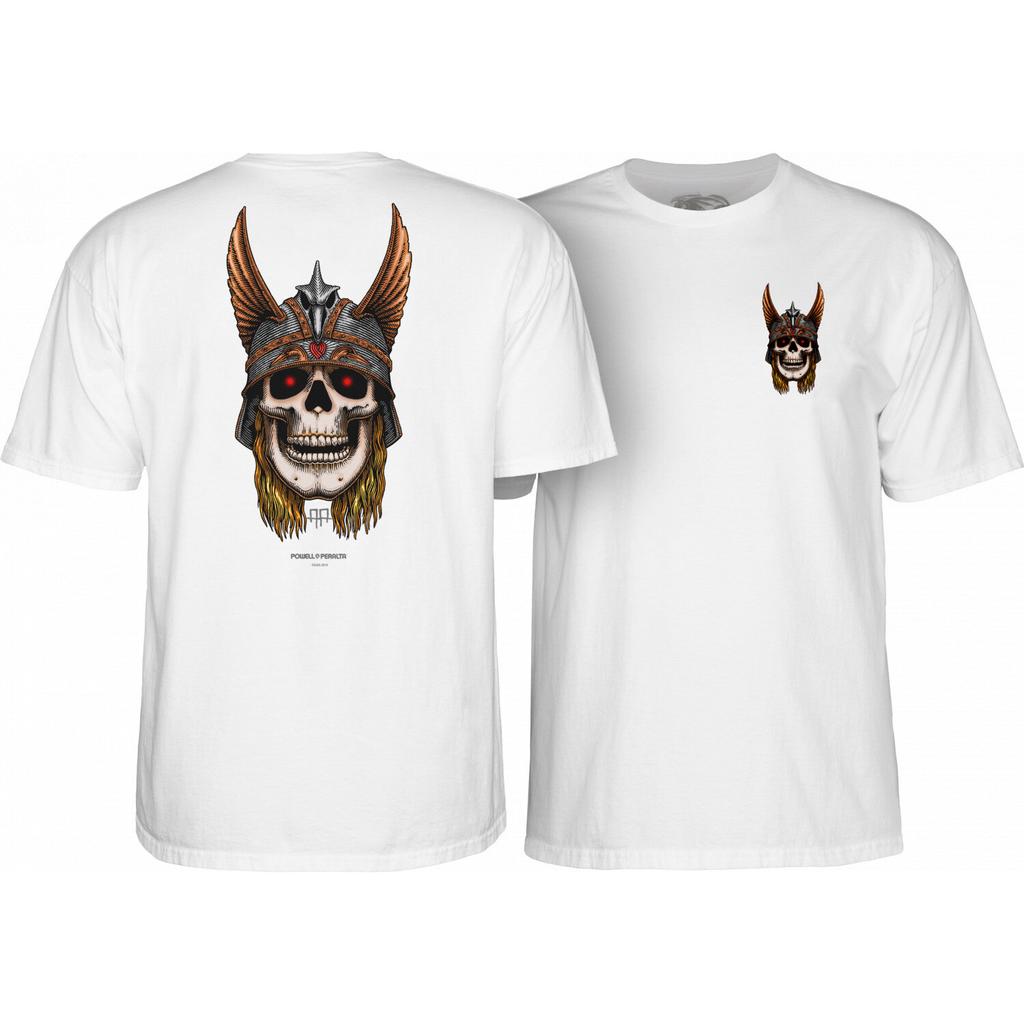 Powell Peralta Skateboard Shirt Anderson Skull White Mens
