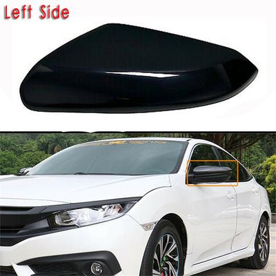 Накладка на крышку бокового зеркала для HONDA CIVIC 2016-2021 Черная Левая сторона водителя