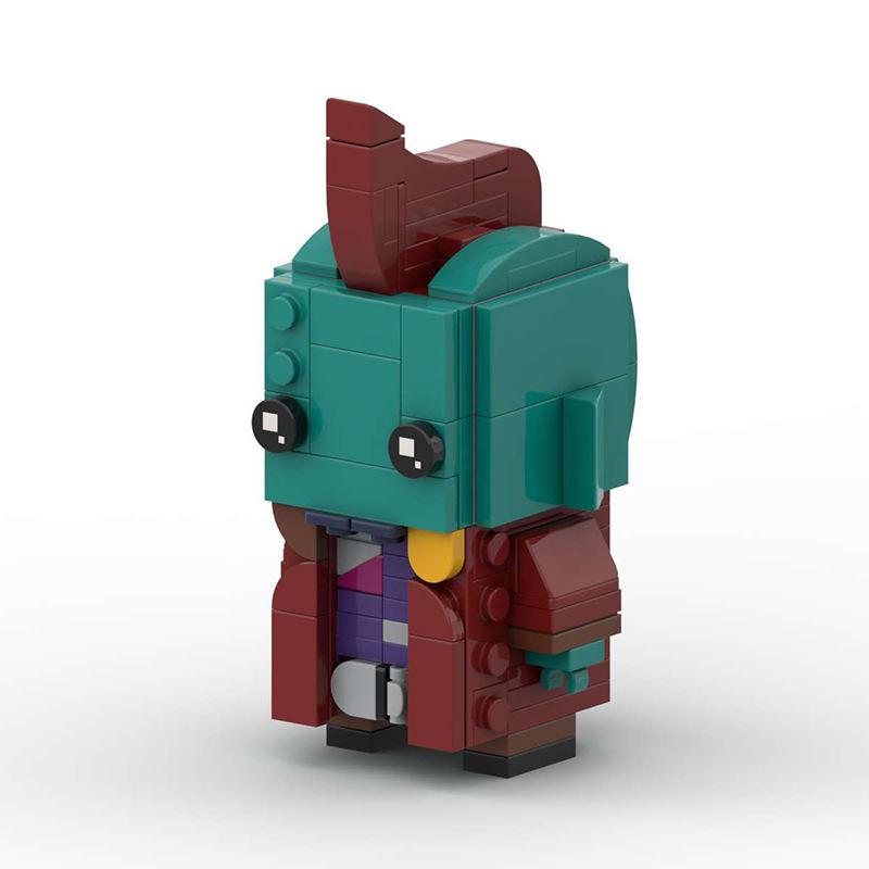 Building Block Compatible, Marvel-Yondu-Mechanical Fin Creative Assembly Square Head Brick Model Gift