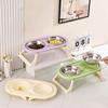 2-in-1 Dog Food Bowl With Stand Cat Double Bowls Practical Pet Supplies