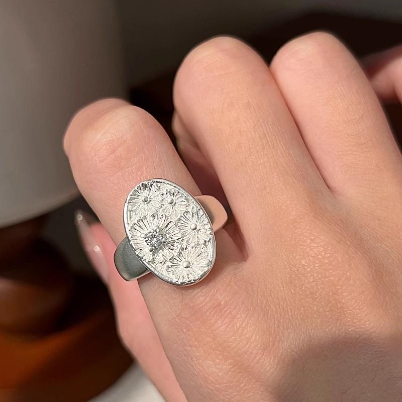1 шт. Винтажные французские кольца-маргаритки для женщин и пар с уникальным дизайном, ювелирные изделия для вечеринок, подарки, предотвращающие аллергию