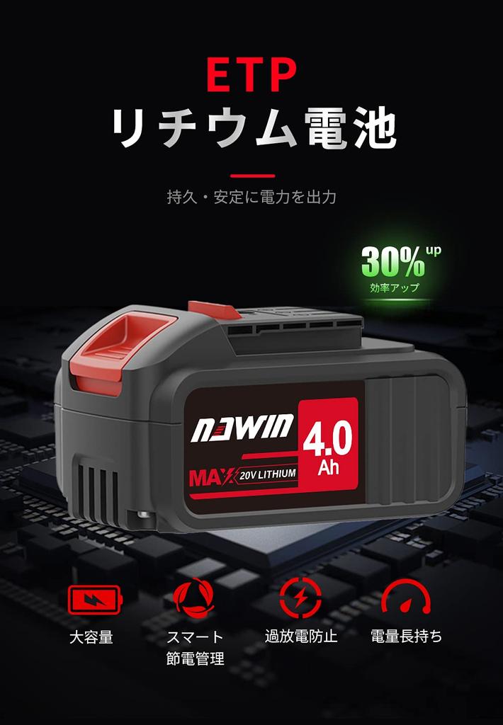 Navin 20V Аккумуляторный ударный гайковерт Максимальный крутящий момент Бесщеточный Затягивание болтов Колесо Бесступенчатая регулировка Светодиодная подсветка Подробная инструкция Кейс для хранения 2 гаечных ключа, 320 Нм,