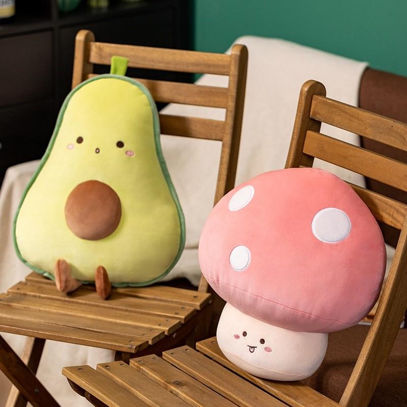 Carrot Veggie Adorable Plush Toys Cartoon Mushroom Avocado Banana Girls Kid Gift