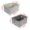With Handle Clothes Organizer Linen Fabric Box Bedroom Closet Foldable Toys Laundry Baskets Folding Storage Basket