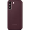 Étui De Téléphone Portefeuille Clear View Galaxy S22 - Burgundy Samsung