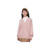 Uniqlo Свободный повседневный кардиган-свитер с длинным рукавом для пары, унисекс, розовый 462199-11