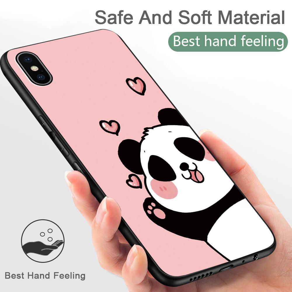 Милый чехол для телефона с изображением панды для Infinix Hot Tecno Camon 19 Pro Huawei P50 Pro OnePlus, мягкий силиконовый чехол из ТПУ для мобильного телефона