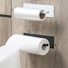 Metal Roll Paper Holder Heavy Duty Self-adhesive Waterproof Bathroom Kitchen Wall Mount Toilet Paper Towel