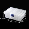 15-Grid Transparent Plastic Box, Loose Beads, Manicure Diamonds, Diy Jewelry Packing Box, Portable Multi-Functional Multi-Grid Storage Box
