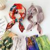 70cm Fold Square Scarf Women Spring Summer Fashion Bandanas Bag Hat Head Hair Shawl Wraps