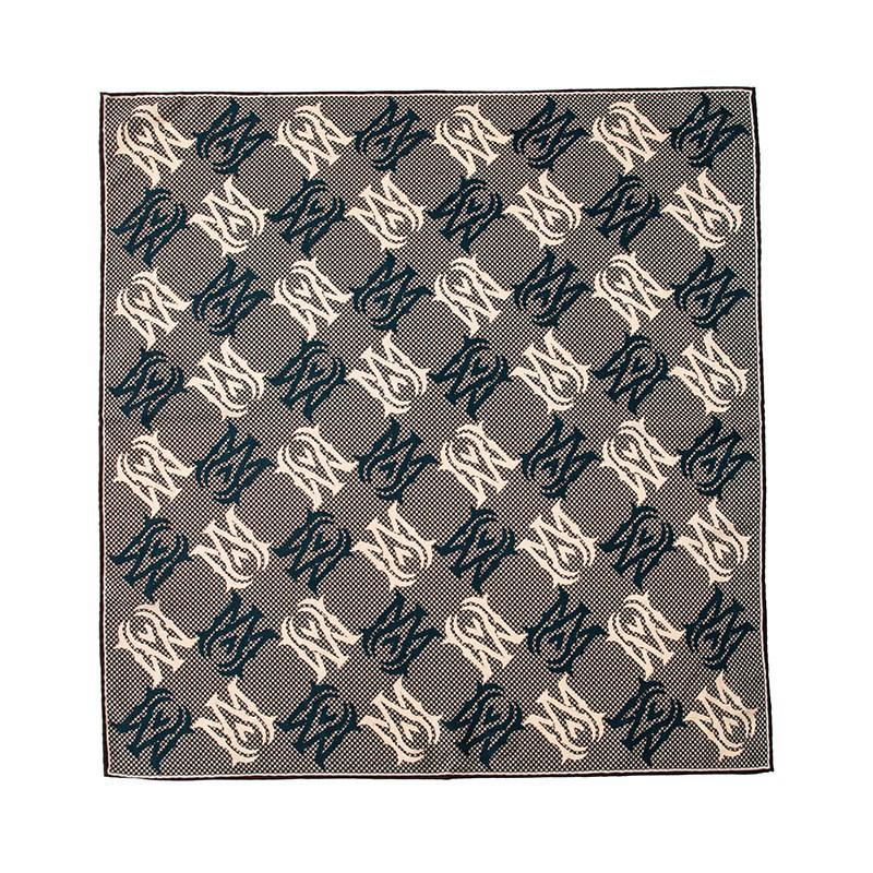 Silk Wool Double-sided Roman Car Mulberry Silk Large Square Scarf Autumn and Winter Warm Elegant Women's Square Scarf