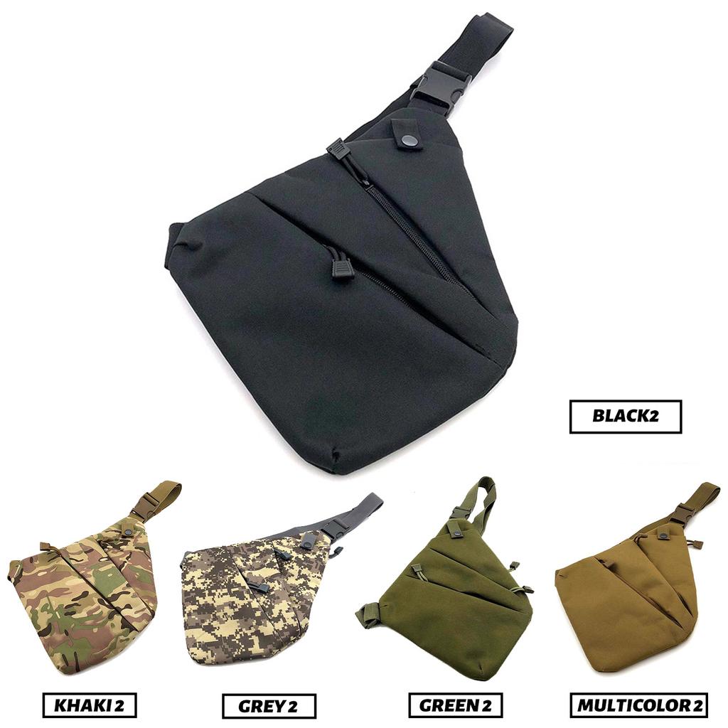Мужская сумка через плечо Сумка для хранения Водонепроницаемая левая и правая сумка через плечо Сумка на груди Сумка-мессенджер