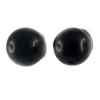 [R8000] - Black 'Perla' Earrings - 8 Mm