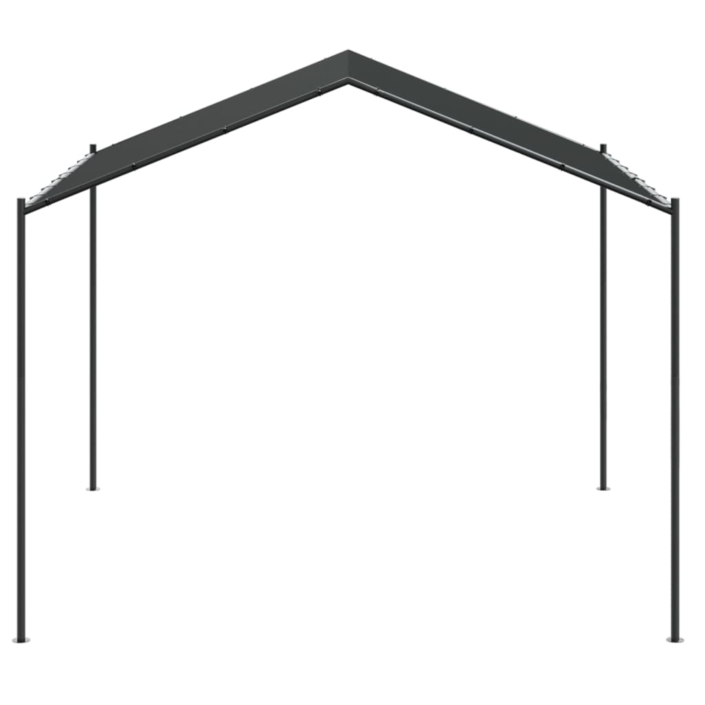 Vidaxl Baldachim Ogrodowy, Antracytowy, 3X3 M, Stal I Tkanina