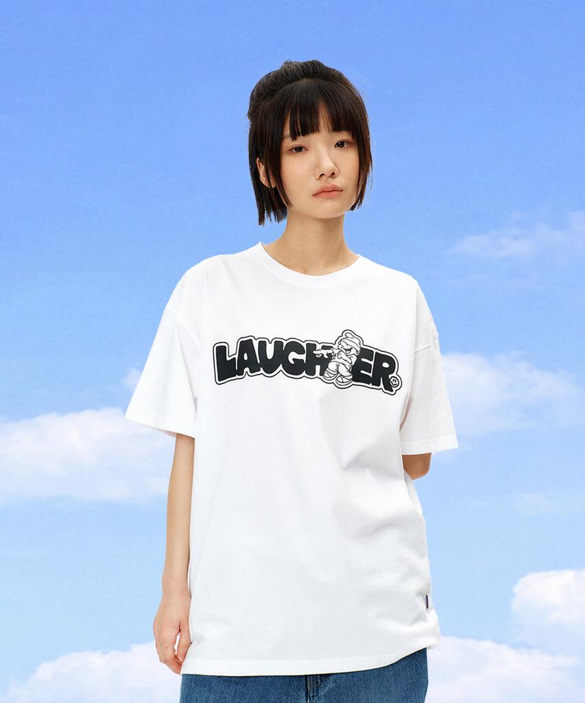 Футболка с логотипом LAUGHER - Белая