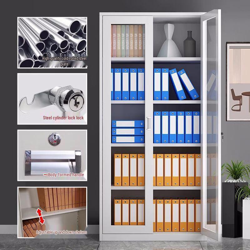 WEZHO Steel Office File Cabinet with Lock and Drawers